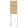 ENHET Storage combination, white/oak effect, 40x17x150 cm