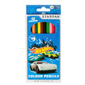 Starpak Colour Pencils 12 Colours Hot Wheels