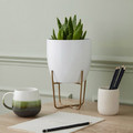 Plant Pot Stand GoodHome, gold