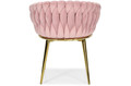 Glamour Braided Chair ROSA, powder pink