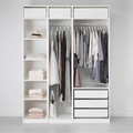 PAX Wardrobe, white, 175x58x236 cm