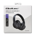 Qoltec Soundmasters Wireless Headphones with Microphone | BT 5.0 AB, black