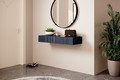 Wall-mounted Console Table Dresser Nicole, dark blue