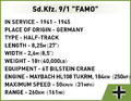 COBI Blocks Sd.Kfz. 9/1 Famo 498pcs 8+