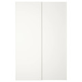 HASVIK Pair of sliding doors, white, 150x236 cm