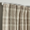 HÄGGVECKMAL Room darkening curtains, 1 pair, beige, 145x300 cm