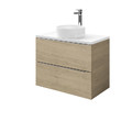 Wall-mounted Basin Cabinet GoodHome Imandra 80cm, wood