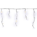 Christmas Curtain Lights In-/Outdoor 100 LED 4.8m, icicles, warm white/cool white