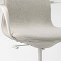 LÅNGFJÄLL Conference chair, Gunnared beige/white, 67x67 cm