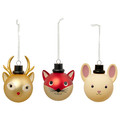 VINTERFINT Tree ornament set of 3, bauble animals