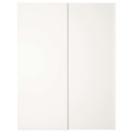 HASVIK Pair of sliding doors, white, 150x201 cm