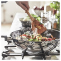 MIDDAGSMAT Wok, non-stick coating/stainless steel, 32 cm