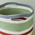 STRANDSKATA Storage bag, braided/multicolour, 30 cm