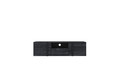 Wall-Mounted TV Cabinet Verica 150 cm, charcoal/black handles