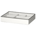 JÄTTEBJÖRN Organiser, white/grey, 50x35x9 cm