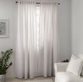 TIBAST Curtains, 1 pair, beige, 145x300 cm