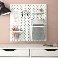 SKÅDIS Pegboard combination, white, 56x56 cm