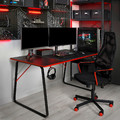 HUVUDSPELARE Gaming desk, black, 140x80 cm