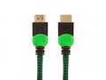 Savio HDMI Cable Ultra HD 4K GCL-03 v2.0 1.8m, braid green