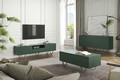 Coffee Table with Storage Scalia 120, matt labrador/gold legs