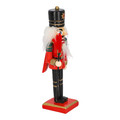 Nutcracker Christmas Decoration 15cm, red/cap