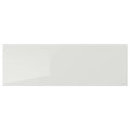 RINGHULT Drawer front, high-gloss light grey, 60x20 cm