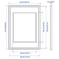 SILVERHÖJDEN Frame, gold-colour, 50x70 cm