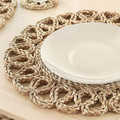 GALLSOPP Place mat, natural/sedge handmade, 37 cm