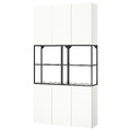 ENHET Storage combination, anthracite/white, 120x32x225 cm