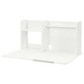 BERGLÄRKA Desk top and shelf, white, 100x70 cm