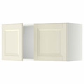 METOD Wall cabinet with 2 doors, white/Bodbyn off-white, 80x40 cm