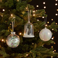 Christmas Bauble, plastic, transparent/opalescent