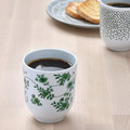 ENTUSIASM Mug, patterned/green, 22 cl