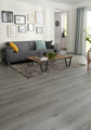 GoodHome Vinyl Flooring 18 x 122 cm, grey, 2.2 sqm, Pack of 10