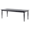 INGATORP Extendable table, black, 155/215x87 cm