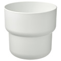 FÖRENLIG Plant pot, in/outdoor white, 19 cm