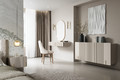 Wall-mounted Cabinet Malmi 150 cm, cashmere, crema bianca, gold