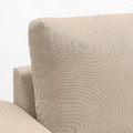 VIMLE Armchair, with wide armrests/Hallarp beige