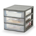 3 Drawer Stackable Unit Form Kontor 17cm