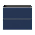 Goodhome Wall-mounted Basin Cabinet Imandra Slim 80cm, matt dark blue