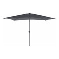 GoodHome Parasol Carambole 2 x 3 m, grey