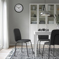 PÅBODA Chair, black/Remmarn dark grey