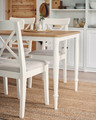 INGOLF Chair, white, Hallarp beige