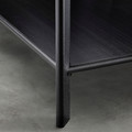 JÄTTESTA Shelving unit, black, 120x85 cm