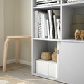 SPIKSMED Open shelving unit, light grey, 77x96x32 cm