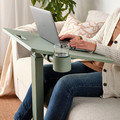 MITTZON Laptop table with castors, green, 66x50 cm