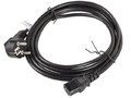 Lanberg Power Cable EU Plug CEE 7/7 - IEC 320 C13 3M VDE 3m, black