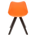 Dining Chair Norden Star Square, black/orange