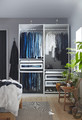 PAX Wardrobe combination, white, 150x58x201 cm