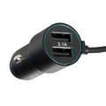 WEKOME Car Charger with built-in cable 3in1, black